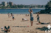 Studenti během sportovní lekce na škole College of Sports and Fitness, CSF, Sydney, Austrálie