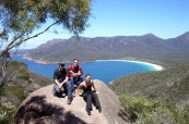 Studenti angličtiny na odpoledním výletu po okolí Hobartu v Tasmánii, SACE Hobart Austrálie